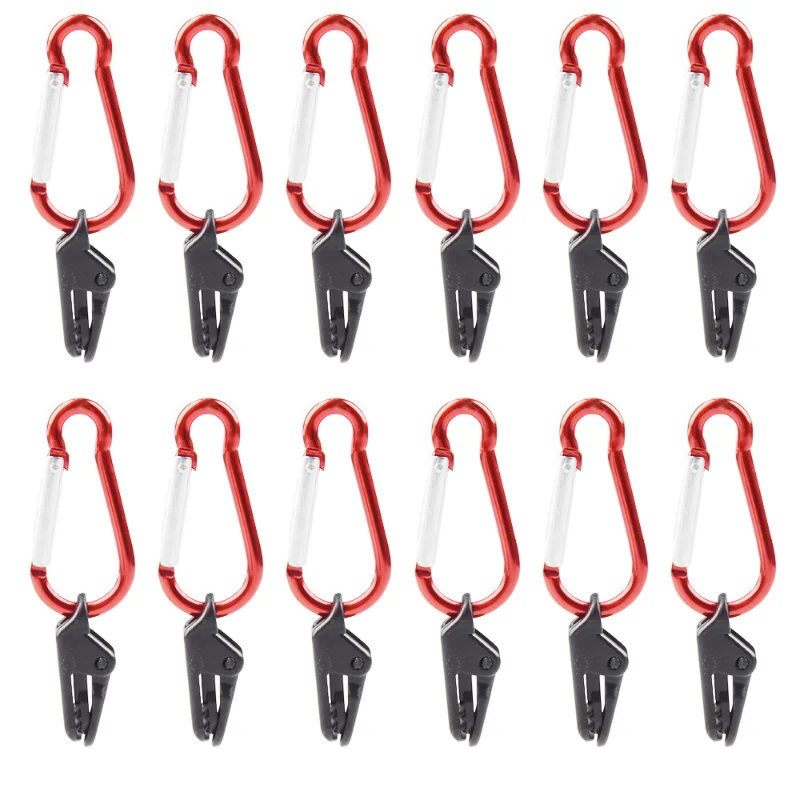 

Hook Plastic Thumb Hiking Carabiner Waterproof Clamp Windproof Clip Camping Awning Tent Outdoor Grip Fixing Alligator With