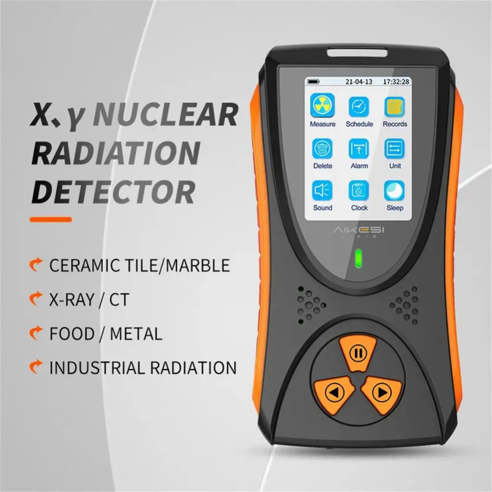 

Mini Geiger Counter Color Display Screen Radiation Detector Lithium Battery Personal Dosimeter Detectors Tools And Gadgets