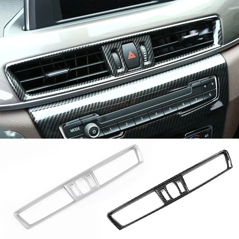 Цветной центр из углеродного волокна для BMW X1 X2 F47 F48 16-21 передний кондиционер A/C