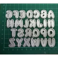 crafts embossing dies 26 a z alphabets border metal cutting dies stencils for making scrapbooking