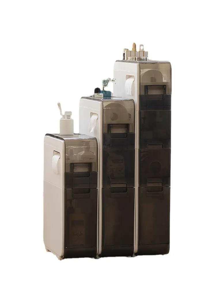 

YY Bathroom Gap Storage Rack Plastic Floor Waterproof Storage Cabinet