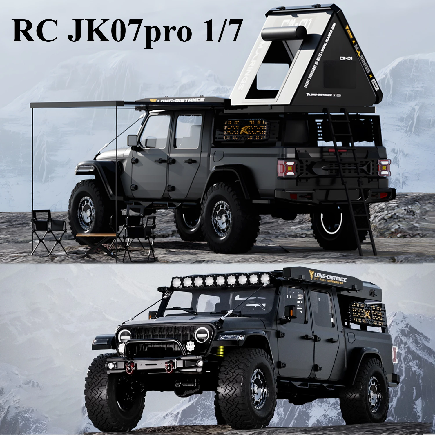 Электрический внедорожник RLAARLO 1/7 RC JK07Pro