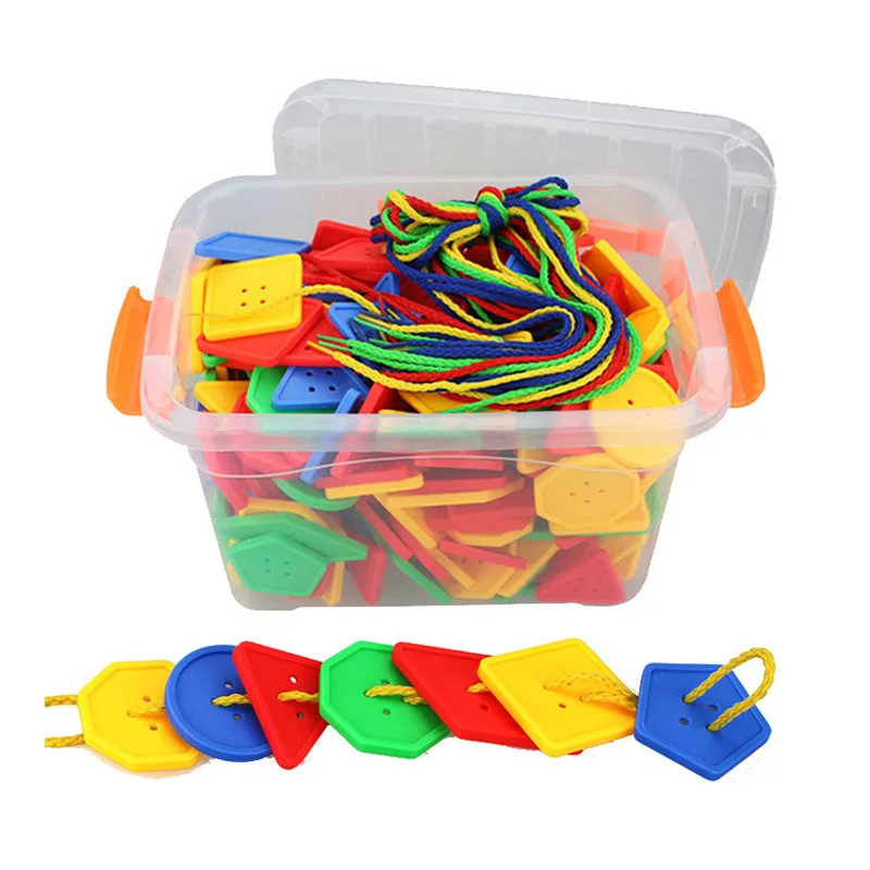 

20Pcs Montessori Educational Threading Button Toys For Toddler Loisirs Créatifs Enfants Kinder Spielzeug игрушки для рукоделия