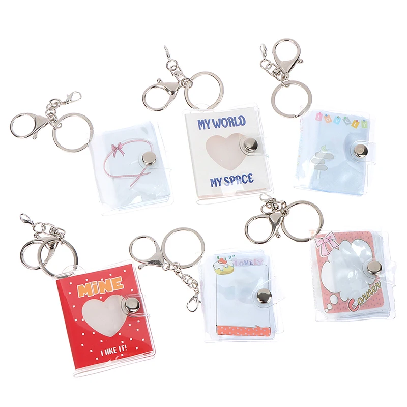 

Альбом для фотографий с 16 карманами, миниатюрный держатель для карт желеобразного цвета, портативный держатель для фотографий, милый брело...