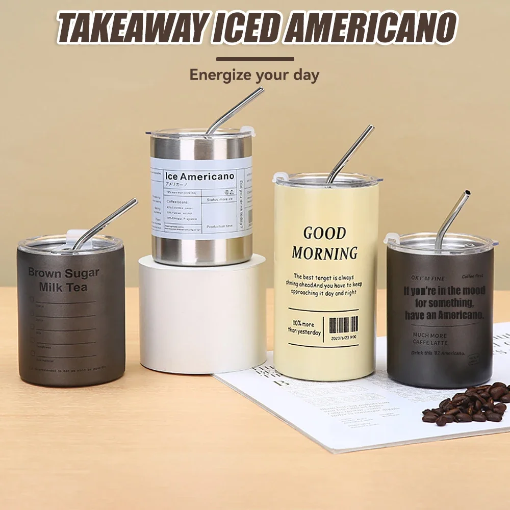 Американская Кофейная Кружка Из Нержавеющей Стали 304 Двойная Стенка Вакуумная