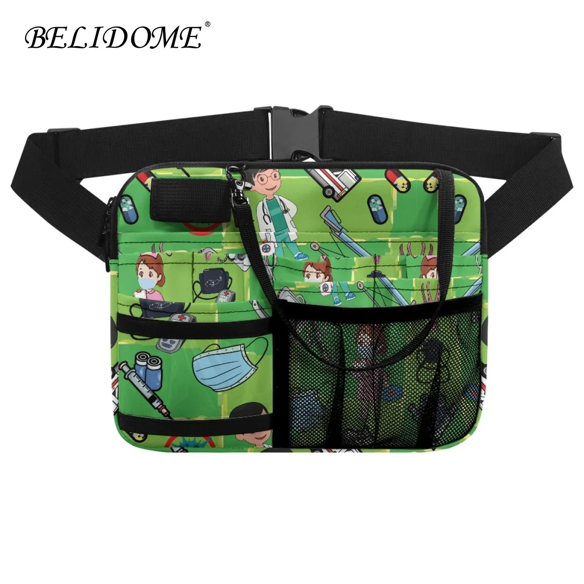 

Nurse Fanny Pack Medical Belt Organizer Women Multi Compartment Hip Bag for Stethoscopes Bandage Scissors Poche Infirmière