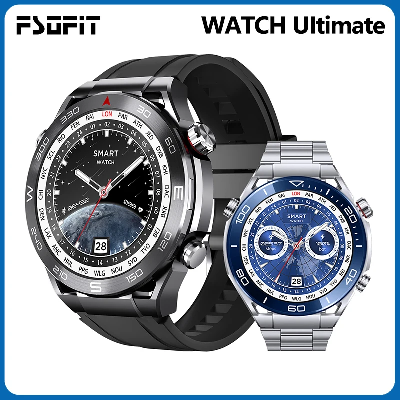 Смарт-часы FSOFIT Ultimate с функцией вызова NFC Bluetooth GPS-трекер Браслет Компас