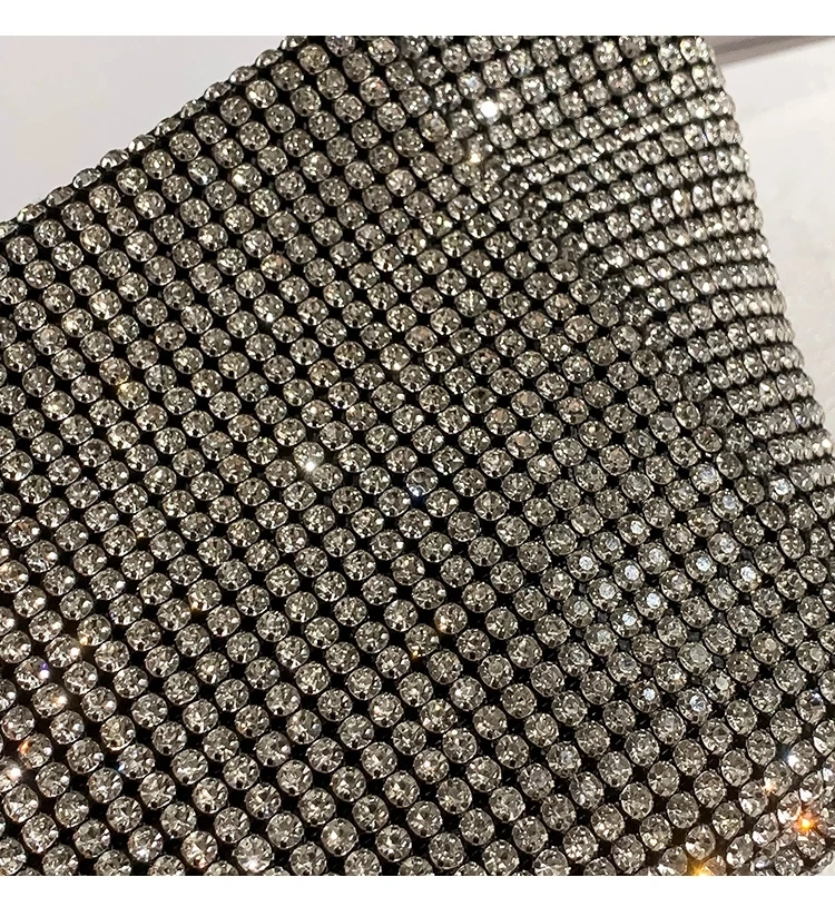 Crystal Shiny Diamond Rhinestones Evening Clutch Bag Dinner Party Wedding Purse Women Handbag Luxury Designer Messenger Bag