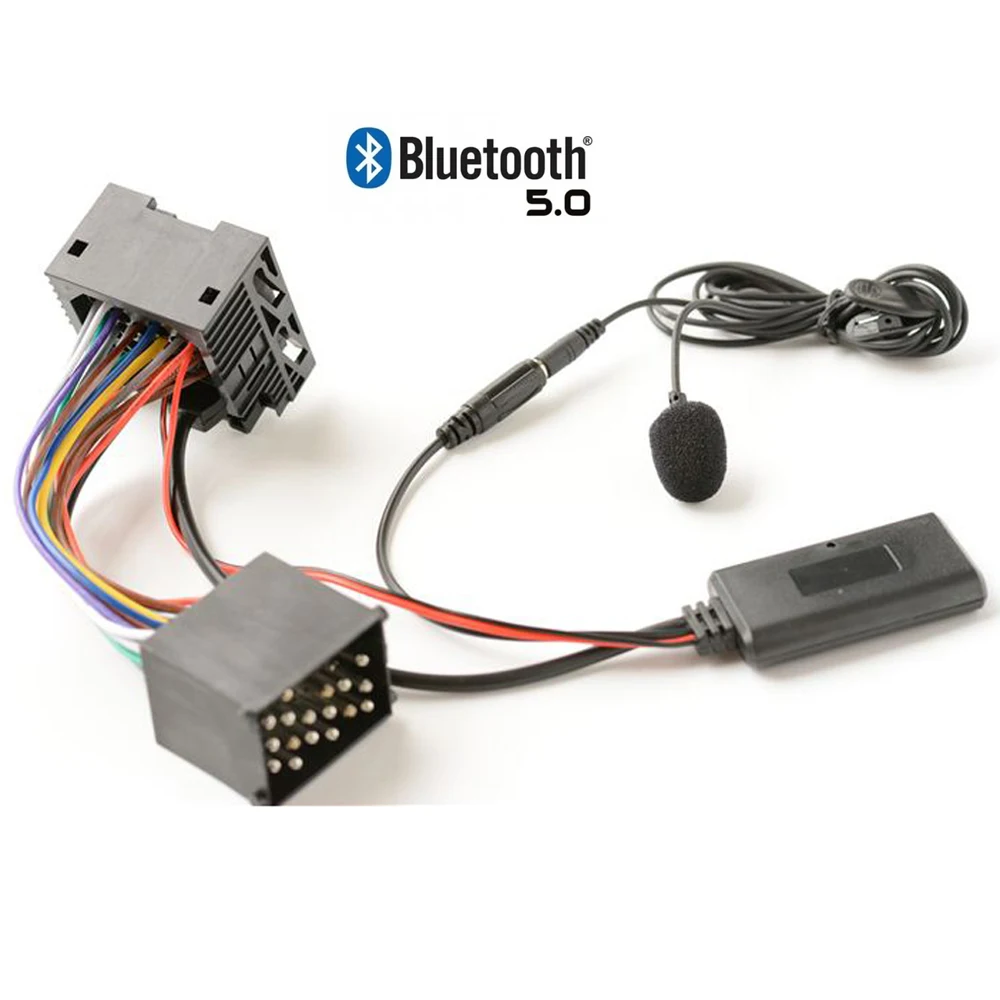 Bluetooth 5.0 Music Audio Adapter Microphone Cable for BMW E36 E39 E46 E56 Mini Cooper for  LAND ROVER