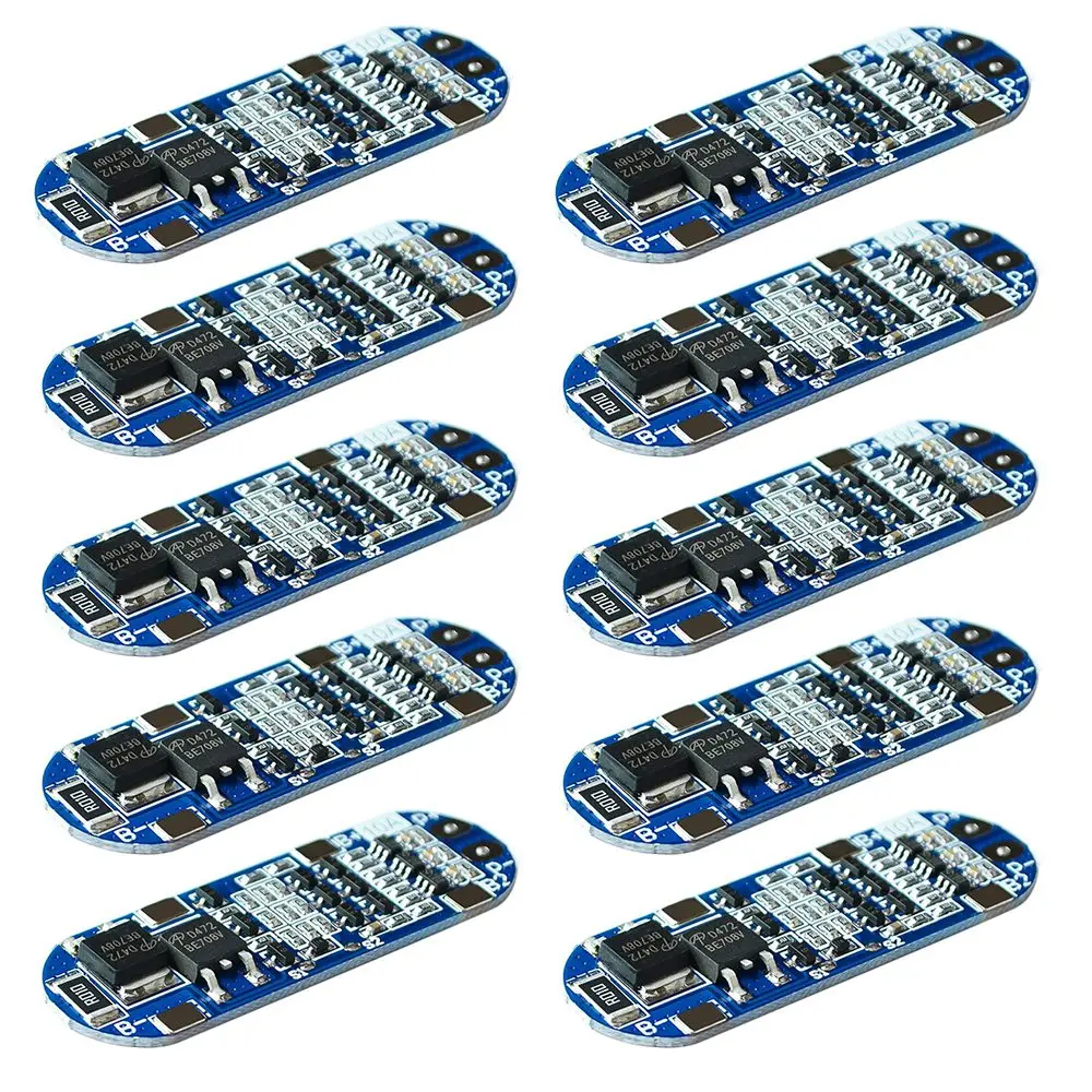 

10Pcs 11.1V 12V 12.6V Lithium Battery Charger Protection Board Module