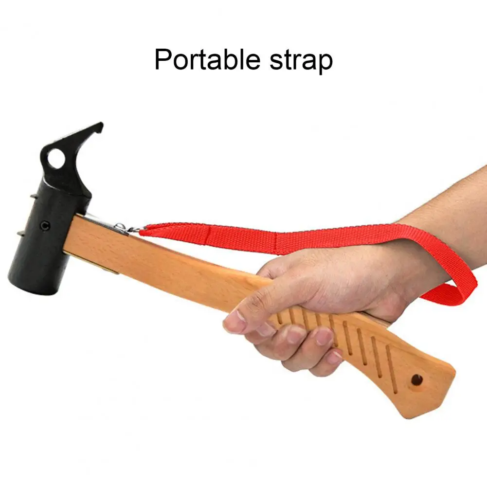 

Camping Copper Hammer Portable Ground Nail Puller Curved Hook Design Convenient to Carry Long Service Life Ground Pegs Hammer