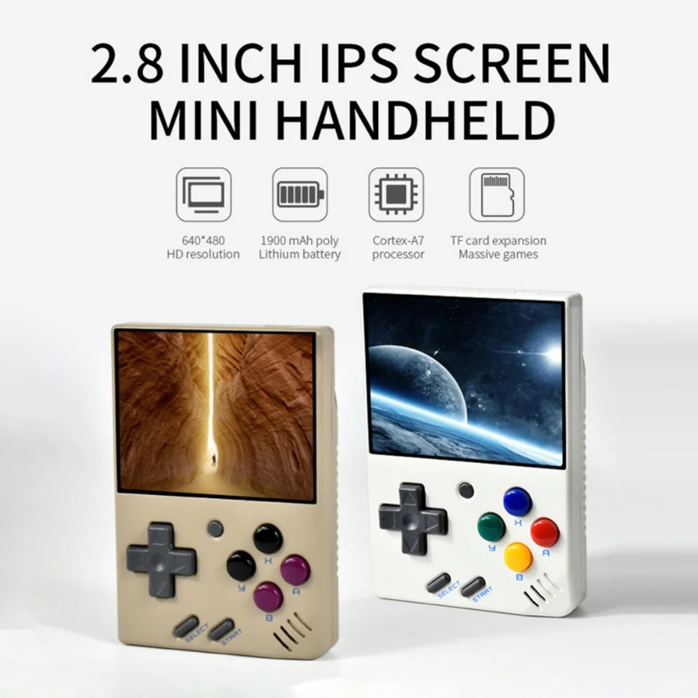 

Miyoo Mini 2.8 Inch IPS Retro Handheld Game Console Video Game Palyers 7000 Games for PS1/FC/GBA/neogeo Classic Gaming Emulator