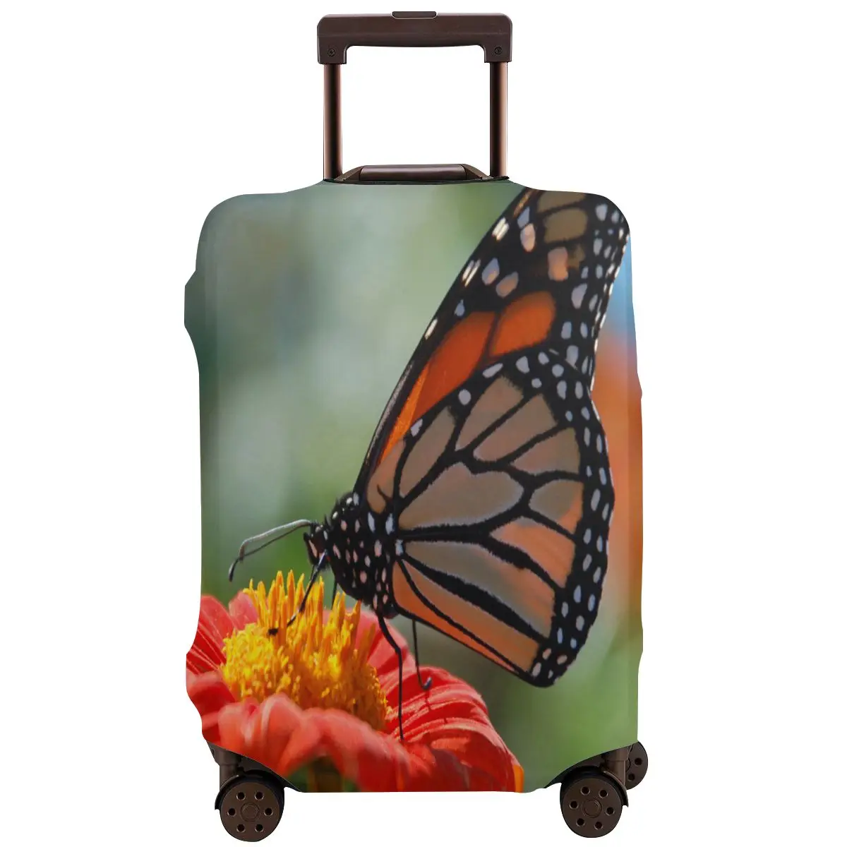 

Butterfly Collects Nectar Luggage Protective Case Travel Elastic Durable Case Washable Luggage Protective Cover Accessories