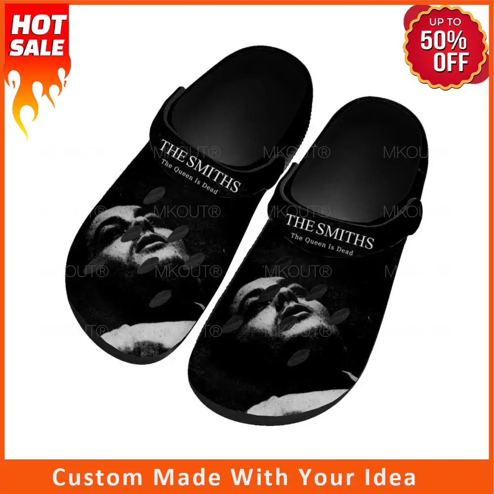 

The Smiths Rock Band Home Clogs Custom Water Shoes Mens Womens Teenager Shoe Garden Clog Breathable Beach Hole Slippers Black