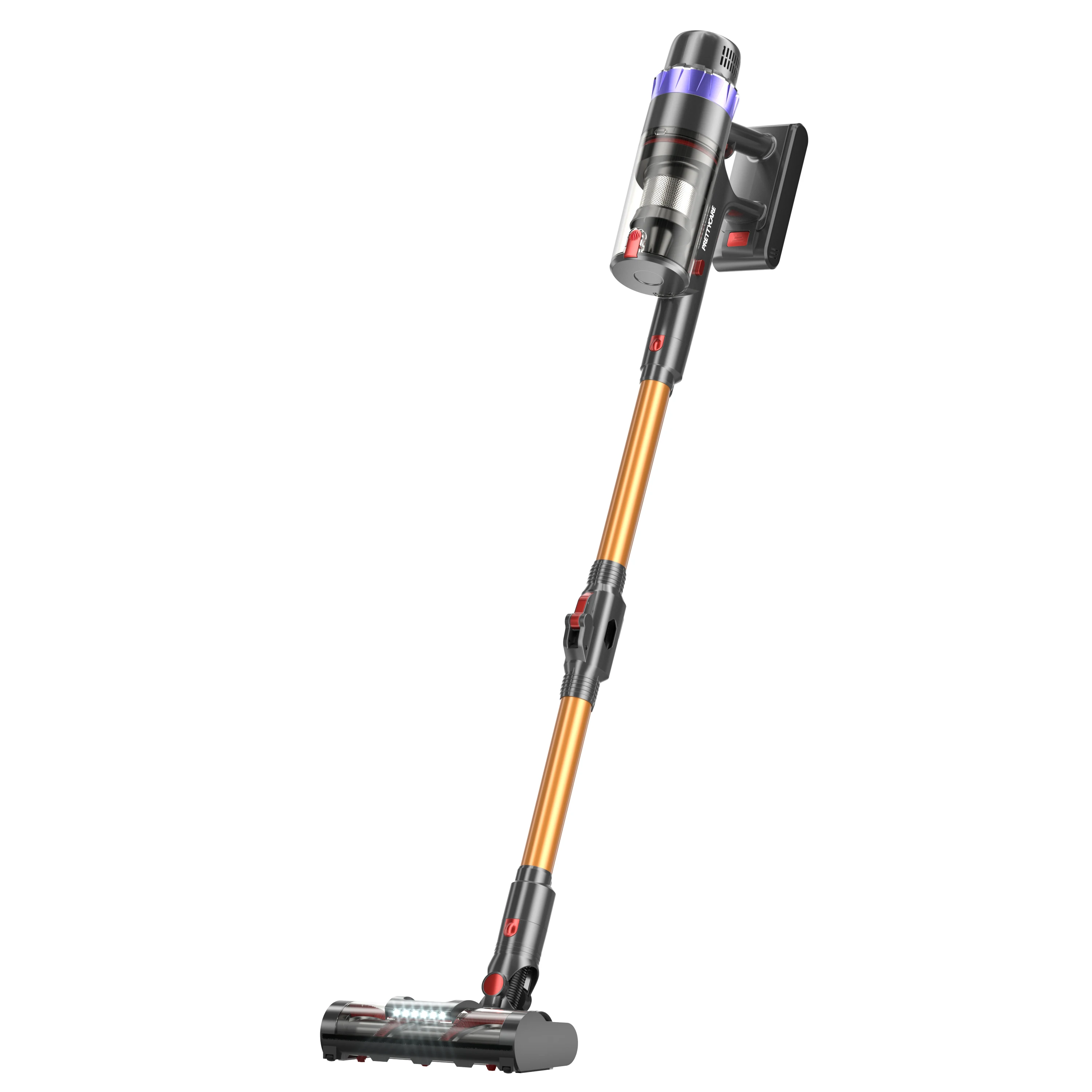 Беспроводной пылесос PRETTYCARE V3 умный сенсорный дисплей 530 Вт 38000 Па всасывание