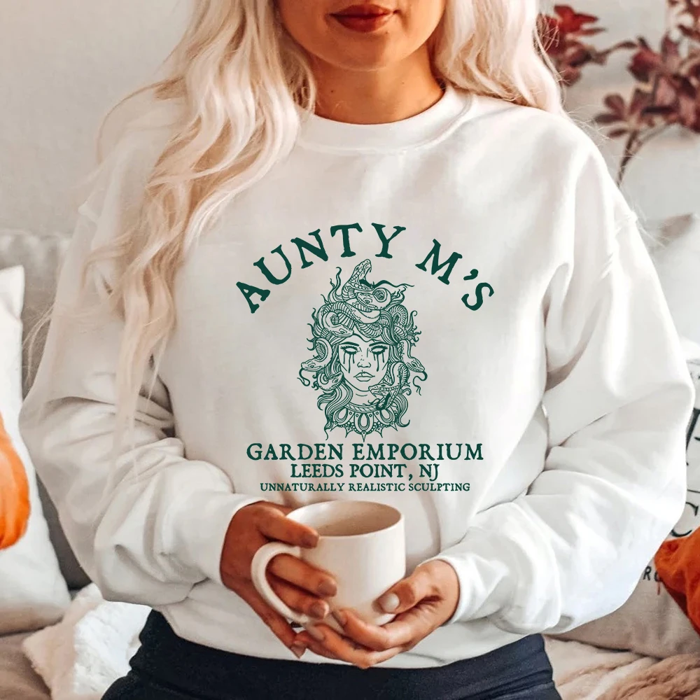 Свитшот с длинным рукавом и надписью Aunty M'S