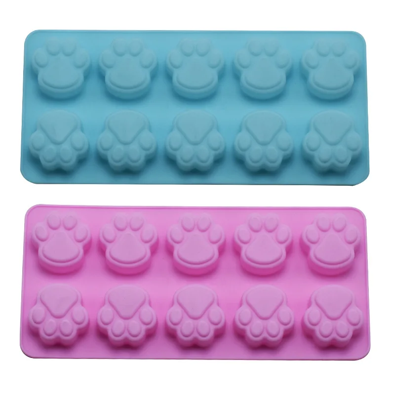 

Animal Footprint Cat Paw Silicone Cake Mousse Chocolate Mould Ice Cubes Pudding Jelly Kitchen Handmade Sugar Cookie Baking Tools