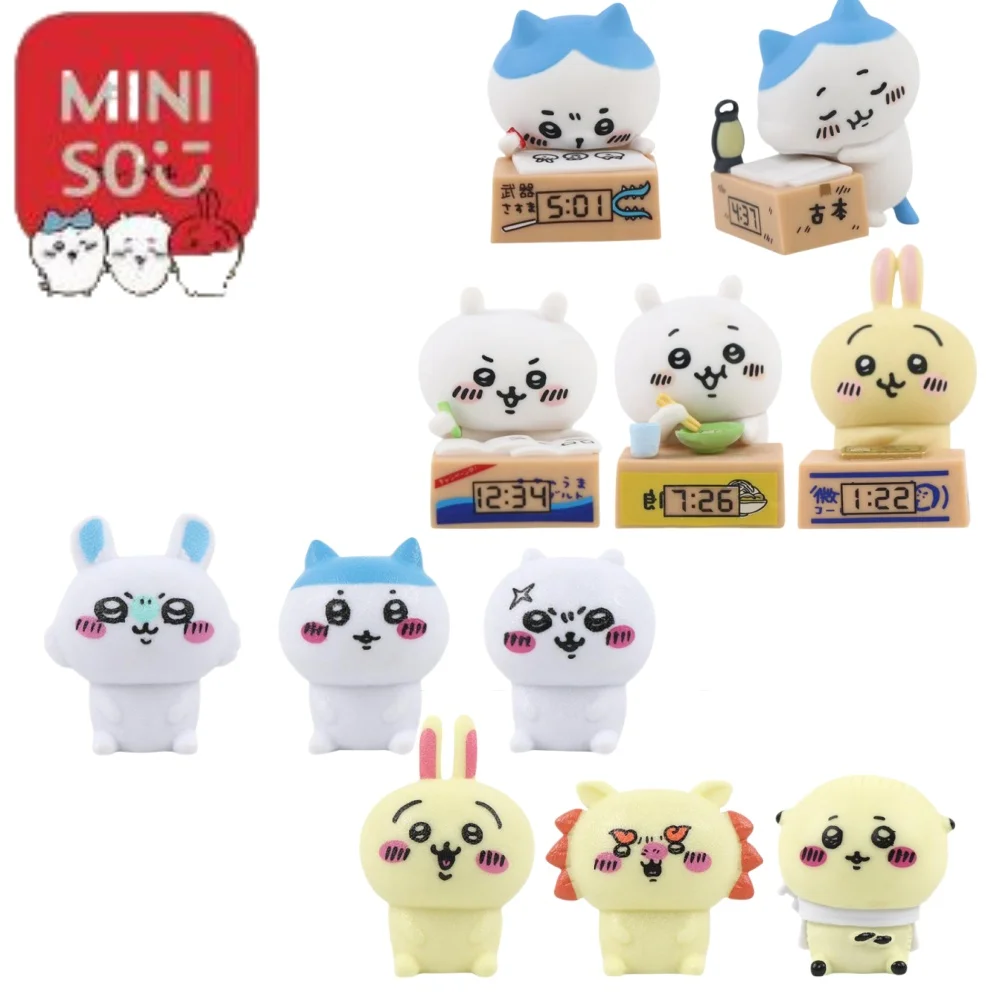 Chiikawa Kawaii Animation Model Ornaments Cute Toys Self-deprecating Bear Usagi Hachiwares Desktop Doll Gifts