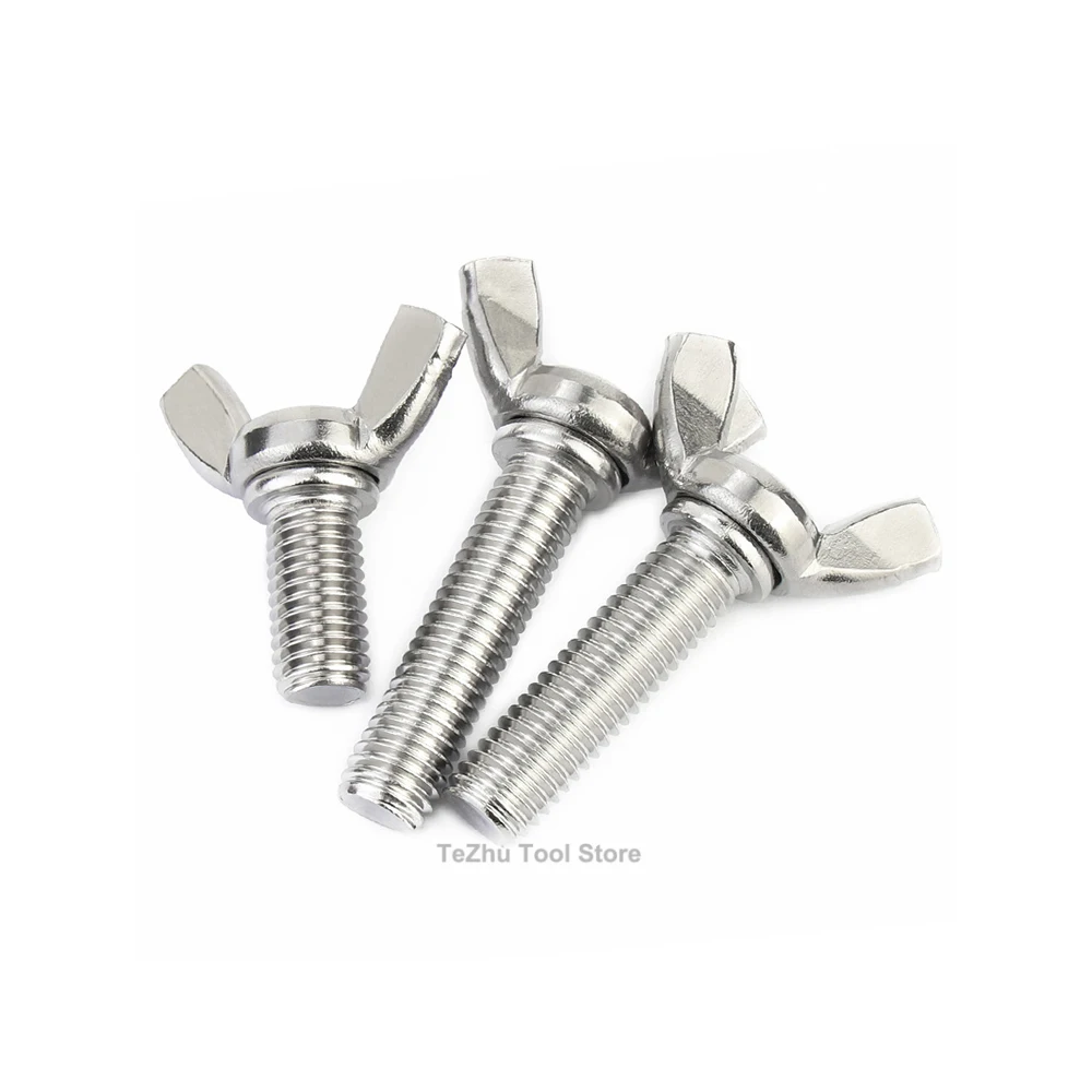 Болт с крылом-бабочкой ручная затяжка винт головкой большим пальцем нержавеющая