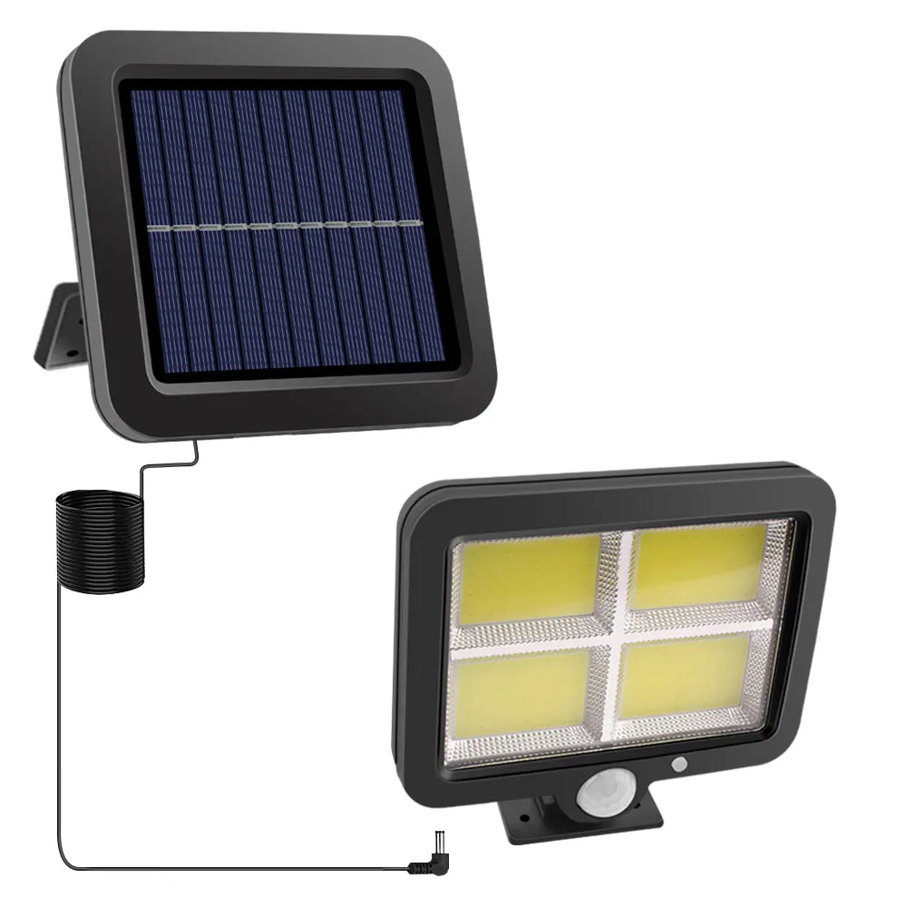 

Настенный светильник с датчиком присутствия на солнечной батарее, наружный раздельный садовый светильник с солнечной зарядкой, водонепрон...