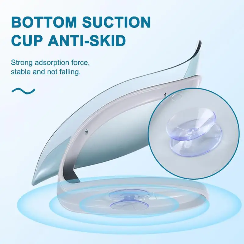 

Leaf Shaped Soap Box Drain Soap Holder Creative Transparent Hole Free Convenient Bathroom Supplies Portable Shower Drain Shelf