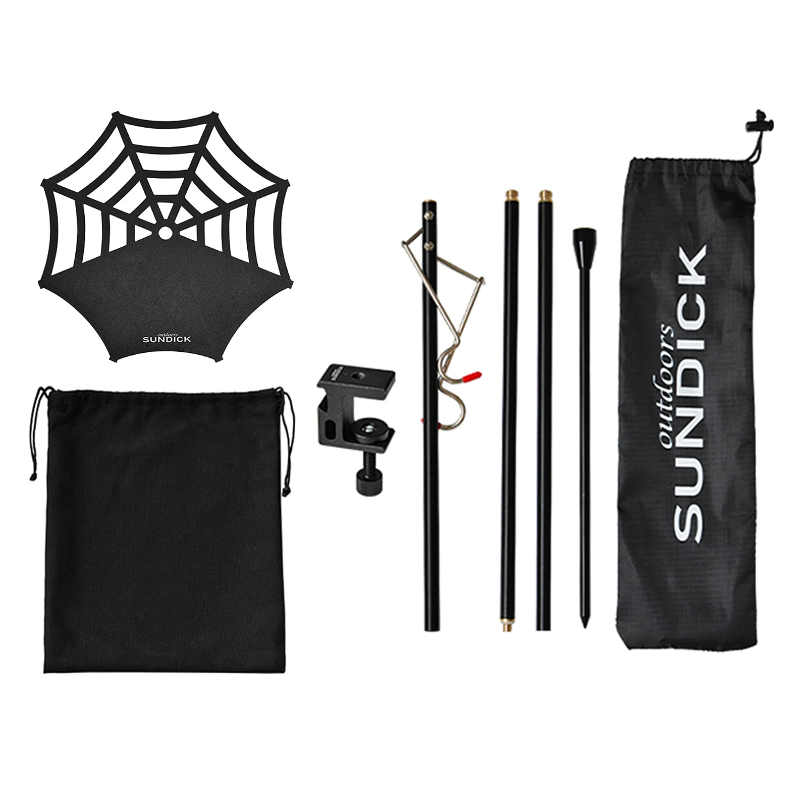 

Portable Light Pole Tray Lightweight Stainless Steel Lamp Pole Tray Lamp Holder Bracket Camping Accessory Spiderweb Design Tray