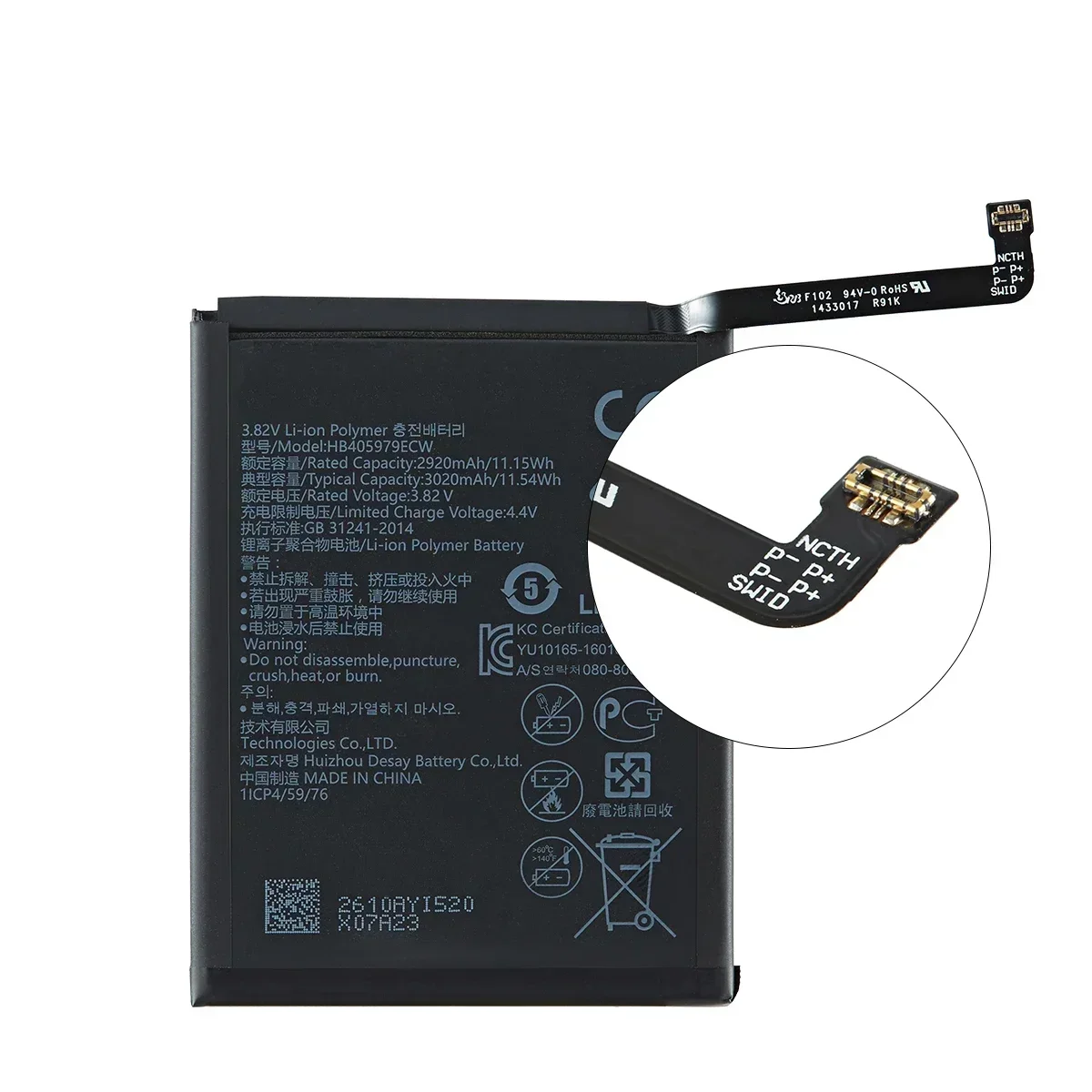 Оригинальный HB 405979 Аккумулятор ECW 3020 мАч для Huawei Nova CAZ-AL10 TL00 CAN L01 CAN-L02 L12 Enjoy 6S p9 lite mini