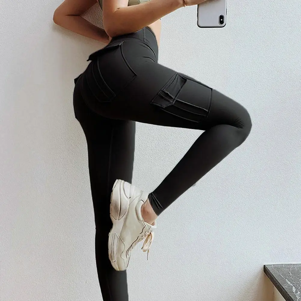 

Sports Leggings Skin-touching Fitness Leggings Solid Color Push Up Seamless Skinny Women Fitness Leggings Sportwear