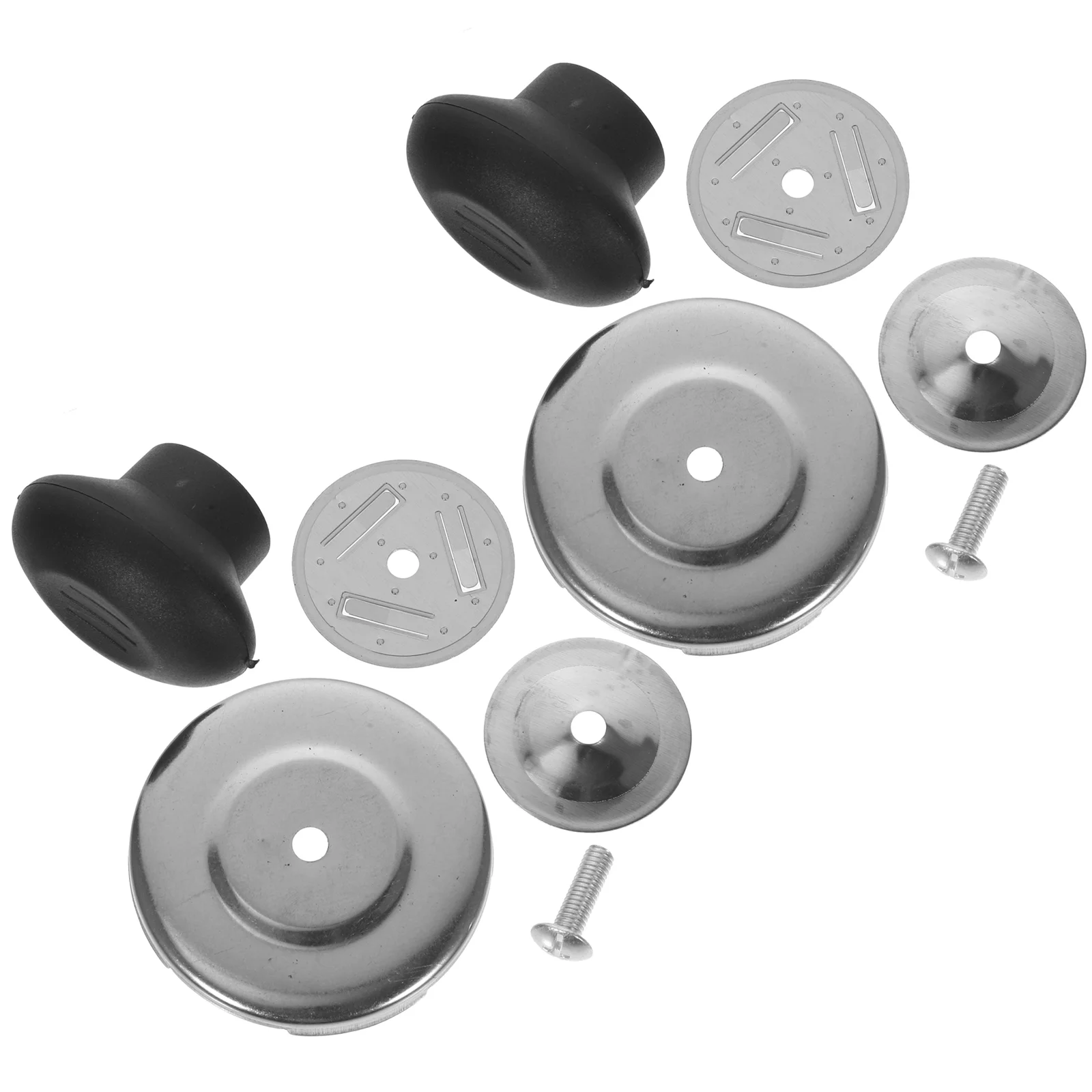 

2 Pcs Kettle Water Lid Handles Knobs Teapot Flute Replacement Simple Home Whistle Pp Metal Pan Fittings