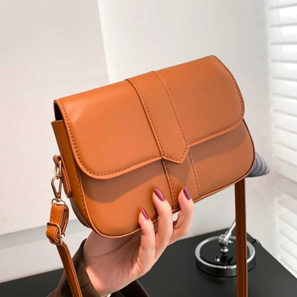 

Popular Texture Shoulder Bags For Female 2023 New Single Cross-body Bags Solid Color Armpit Bags Hot Sell Vintage Bags