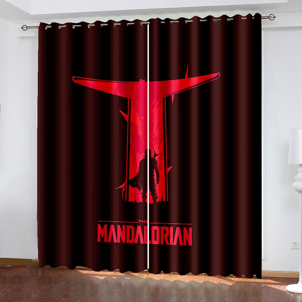 Хакер солдат красные темные крутые Детские оконные шторы в детской спальне