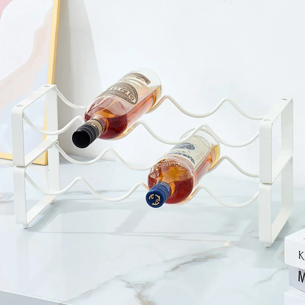 Штабелируемая полка для красного вина украшение держателя бутылок креативная