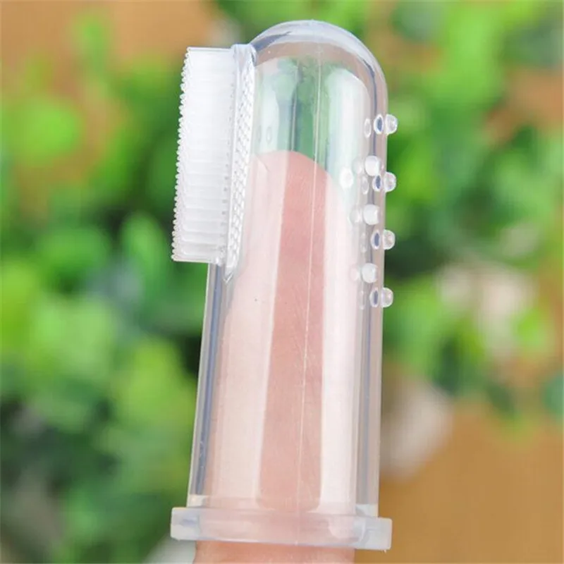 

Silicon Baby Finger Toothbrush Children Teeth Clean Soft Silicone Infant Tooth Brush Rubber Cleaning Baby Brush with Box