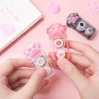 cute cat claw correction tape kawaii stationery transparent correction belt school office supplies