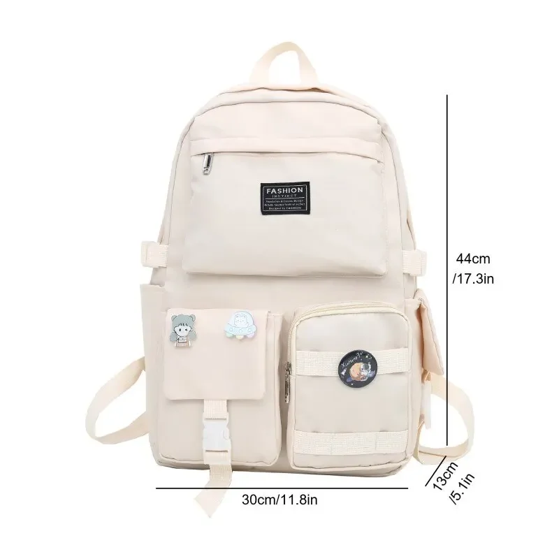 Большой Школьный Рюкзак Harajuku Ulzzang Для Подростков Нейлоновый Унисекс На Молнии