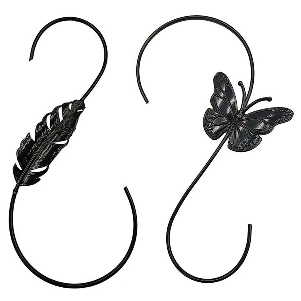 

Stainless Steel S Hooks Rust Resistant Multifunctional for Home Kitchen Metal Tree Branch Hooks for Bird Feeders Baths Planters