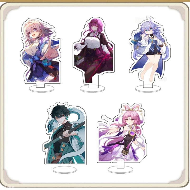 

Anime Honkai Star Rail Figure Kafka Cosplay Acrylic Action Game Fu Xuan Bailu Stand Sign Model Plate Desk Decor Toy Fans Gift