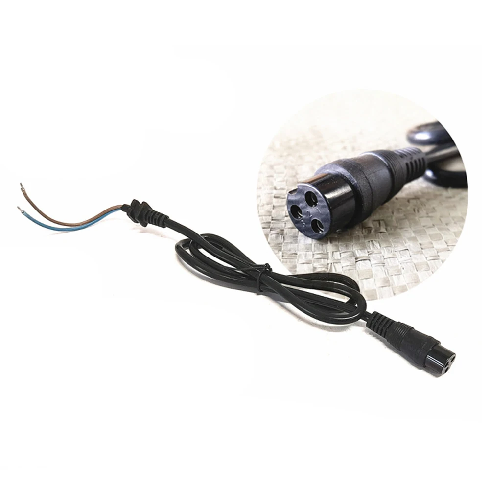 

Battery Charger Port 3 Pin Inline Connector Jack Socket Electric Scooter Supply Charging Cable 3 Prong Plug Cycling Accessories