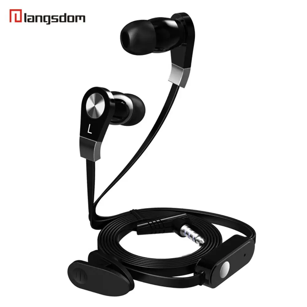 

Langsdom JM02 In-ear Wire-controlled Earphones Hifi Bass Headset Built-in Microphone 3.5mm Jack Gaming Headphone