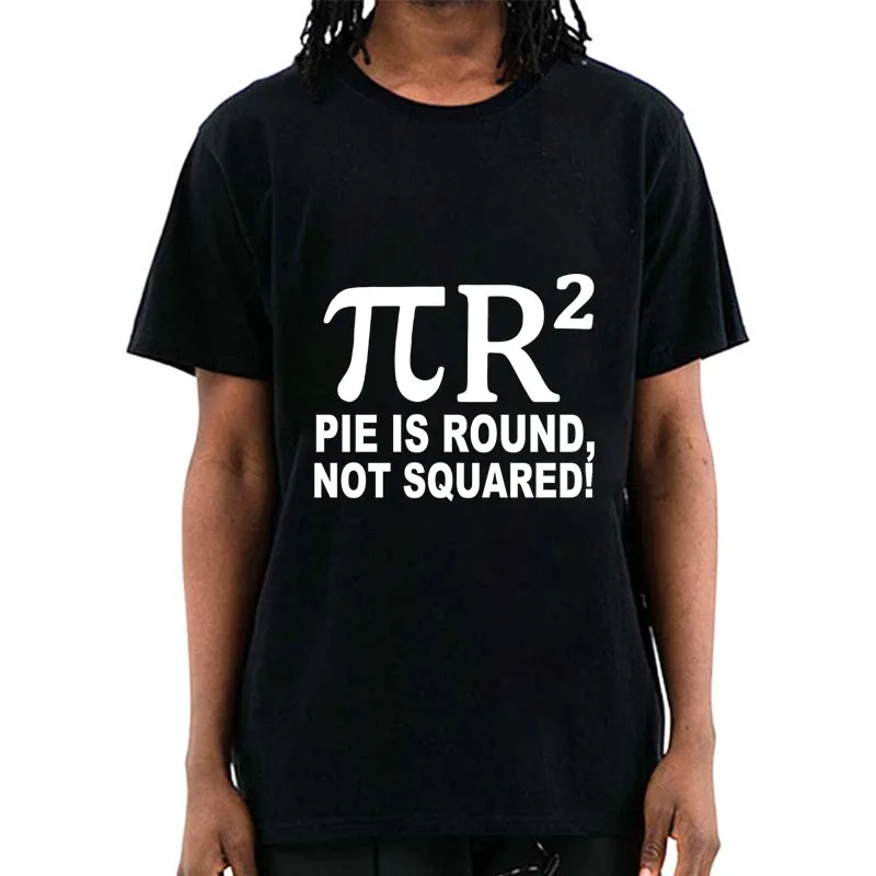 

Men's T-shirt Summer Men Top Tees High Quality Cotton Funny Pi Design Printed Casual Loose Cool T Shirt O-Neck Male T-Shirt