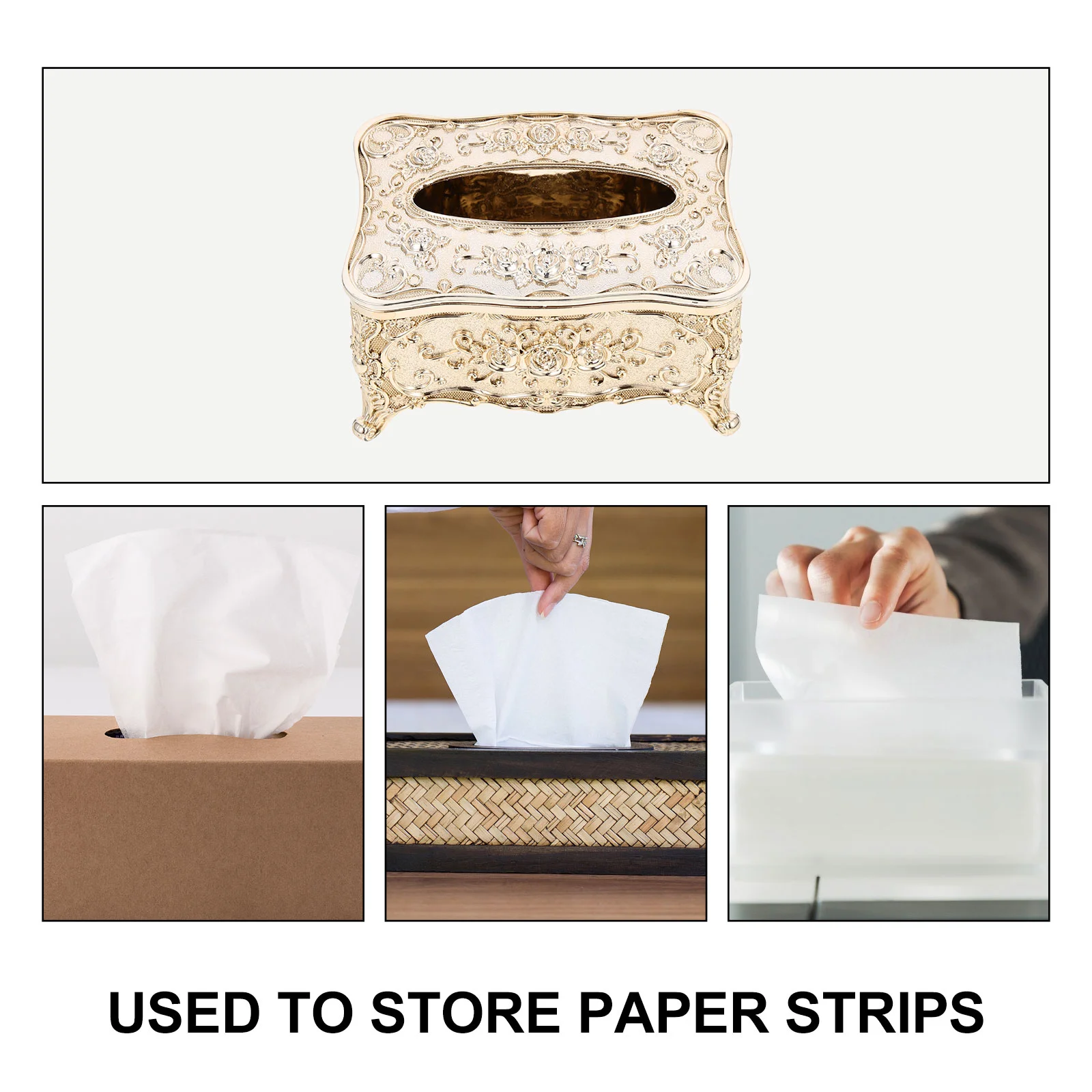 Тисненая бумажная коробка украшение для рабочего стола автомобильные