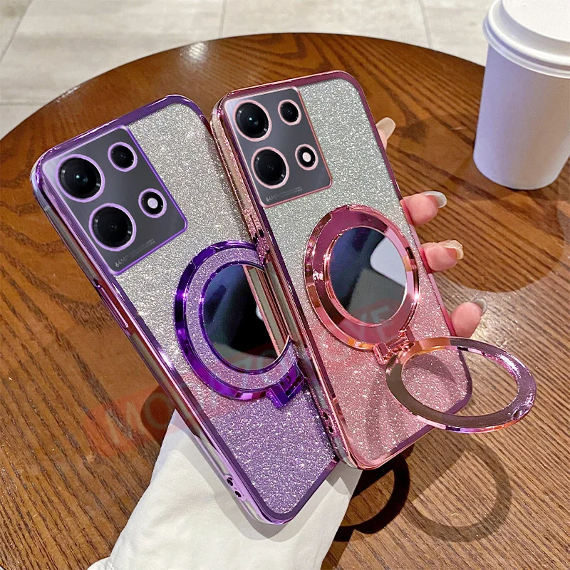 Для Infinix Note 30 5G чехол мягкий силиконовый гальванический TPU X6711 для телефона с