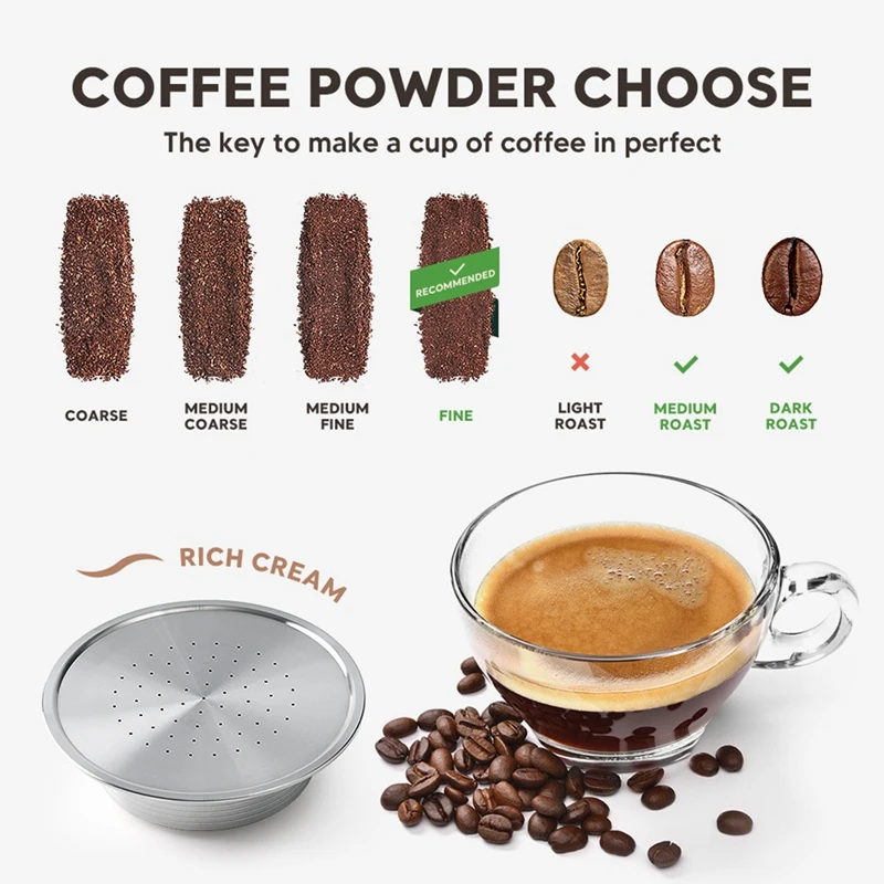 Многоразовые кофейные капсулы из нержавеющей стали многоразовые подставки для