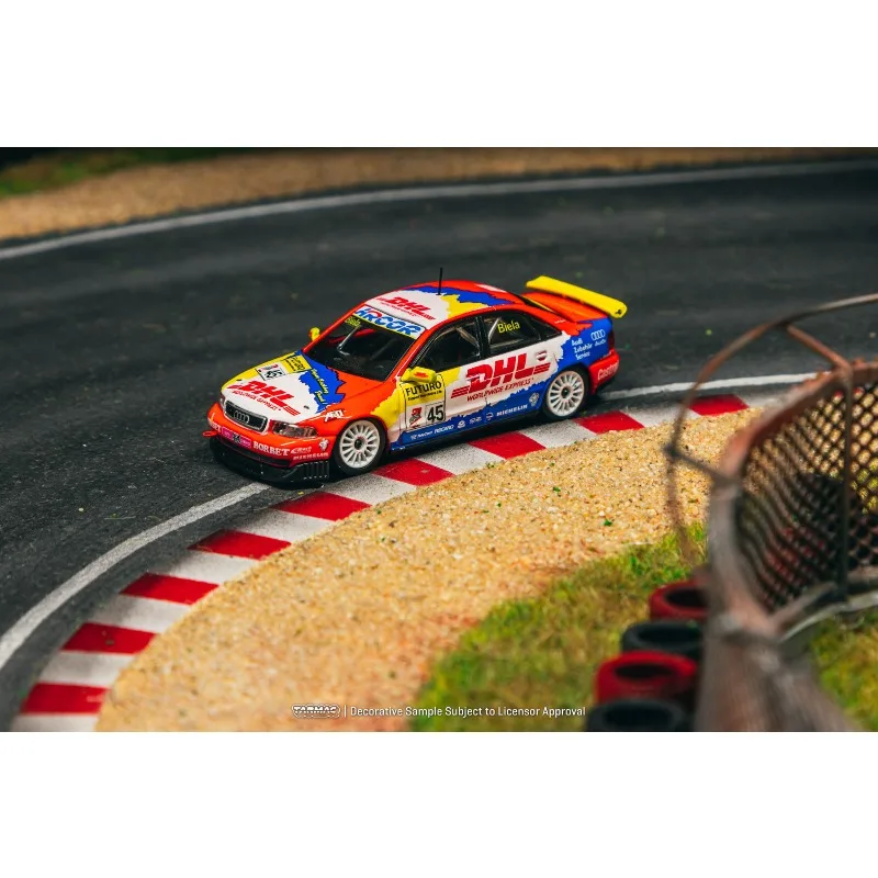 Фото Модель гоночного автомобиля TW Tarmac Works 1:64 Audi A4 Quattro Cup 1998 из литого под давлением сплава, коллекционные модели для взрослых, праздничные подарки, игрушки для мальчиков. №4