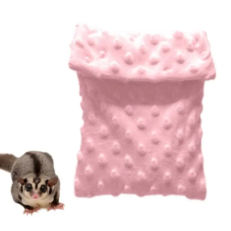 

Hamster Sleeping Pouch Mini Pet Bed Nest Warm Bed Hideout Comfortable Sleep Bag Bed House Nest Bed For Hamsters Hedgehogs Sugar