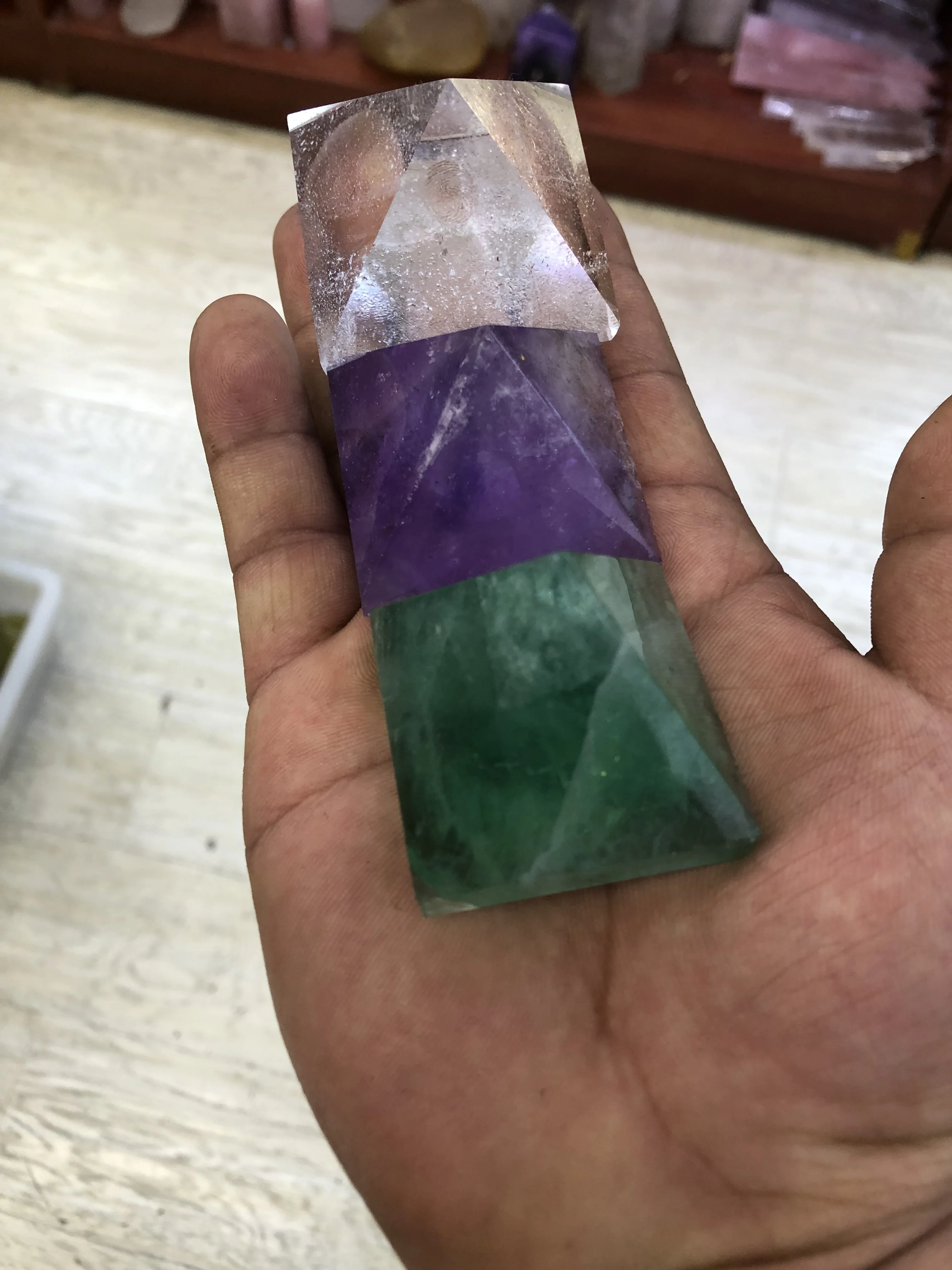 

Genuine Natural Crystal Pyramid Home Decoration Energy Magic Spiritual Meditation Buddhist Decoration