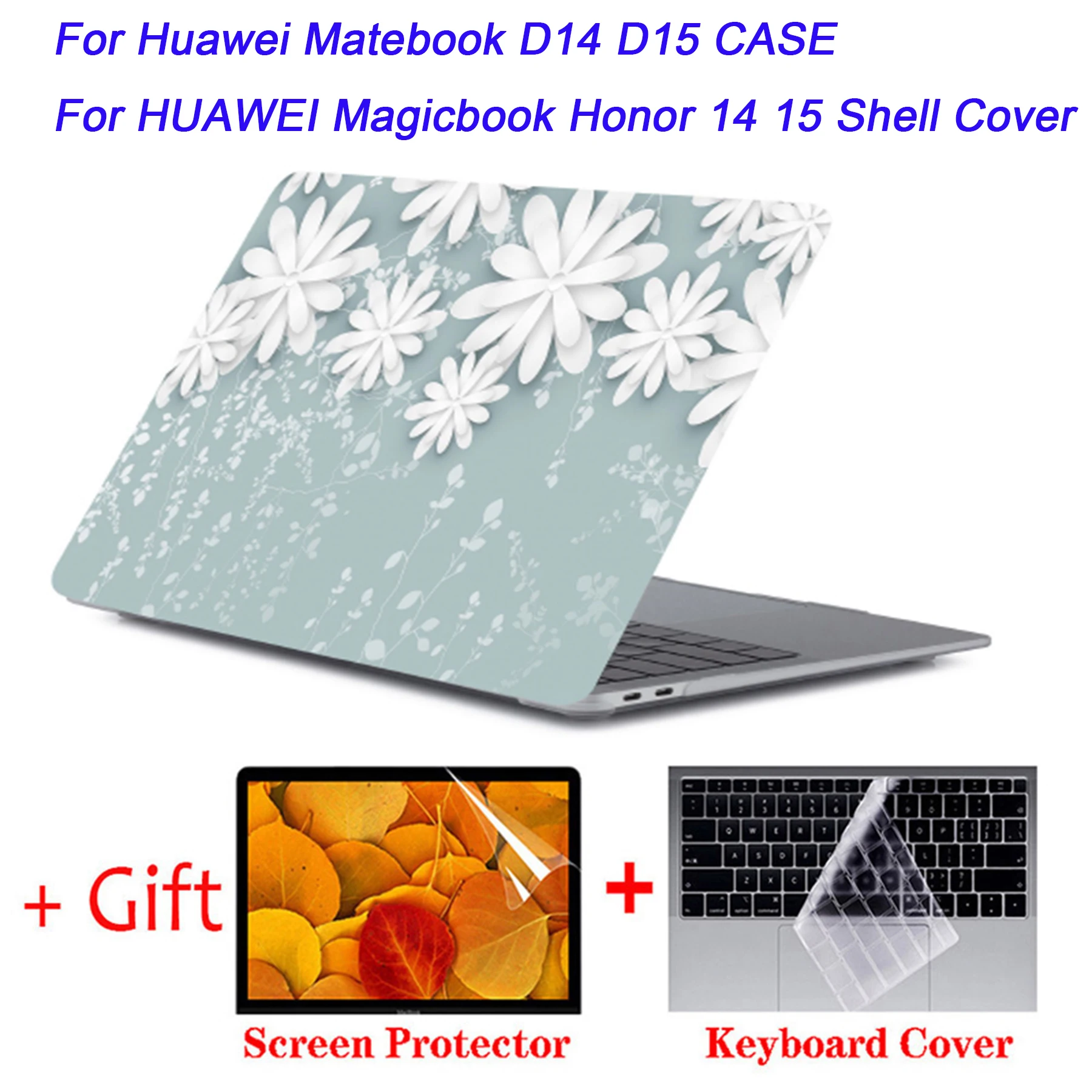 

Чехол для ноутбука Huawei Matebook D14 D15 с 3D рисунком, чехол для ноутбука HUAWEI Magicbook Honor 14 Magic 15, Новый чехол для ноутбука