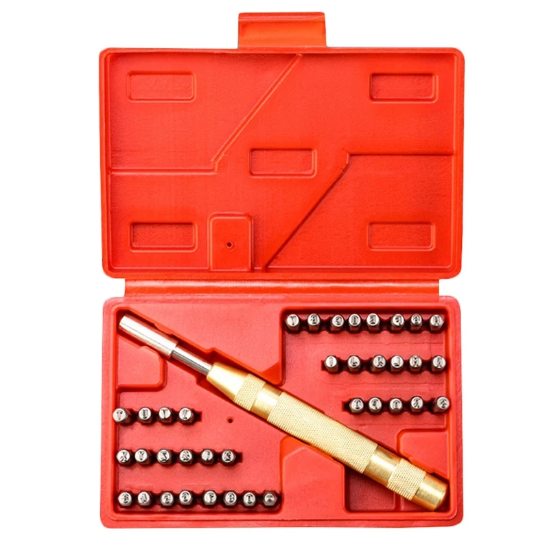 

38Pcs Carbon Steel Letters Leather Stamping Symbol Set 38 Stamps Leather Marking Punching Tools Leather Craft