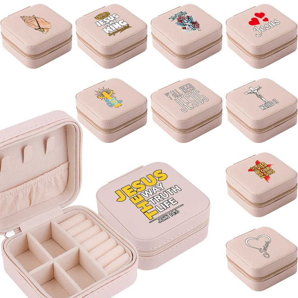

Jewelry Box Earrings Jewelry Storage Bag Desktop Drawer Necklace Ring Holder Jewelry Organizer Boxes Print