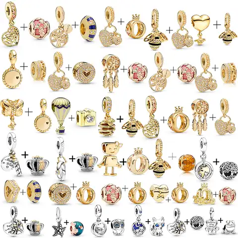 Special sentence, 2 pcs/lot, beads of wood of life of gold, suitable for homemade branded bracelets, necklaces for women ...